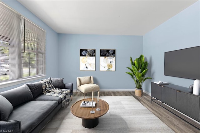 2102 Bothwell St, Greensboro, NC 27401 - living area with wood finished floors and baseboards