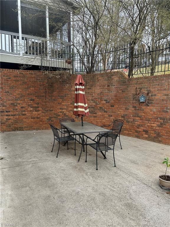 view of patio / terrace with outdoor dining space