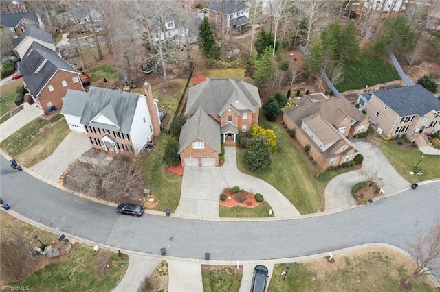 drone / aerial view featuring a residential view