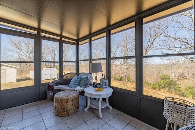 view of sunroom / solarium