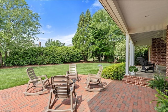 5459 Brookberry Farm Rd, Winston-Salem, NC 27106 - view of patio / terrace with an outdoor fire pit