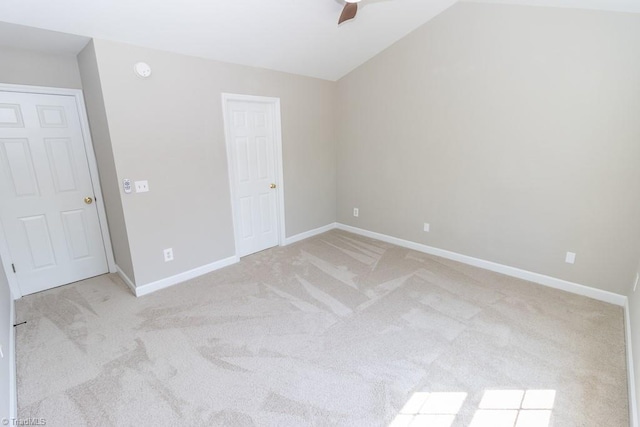 7905 Cress Ct, Oak Ridge, NC 27310 - unfurnished bedroom with light colored carpet, baseboards, and ceiling fan