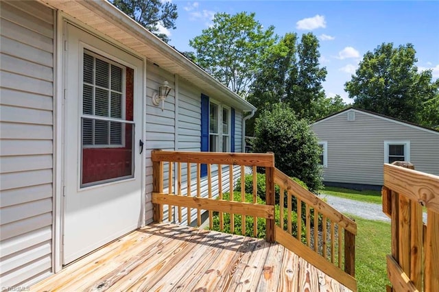 207 Bingham St, Carthage, NC 28327 - view of wooden terrace