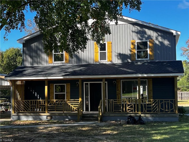 view of front of house featuring covered porch