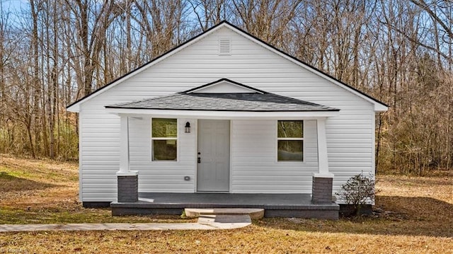 view of bungalow-style home