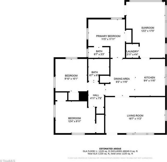 4108 Walker Ave, Greensboro, NC 27407 - view of room layout