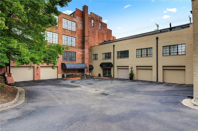 view of building exterior with a garage