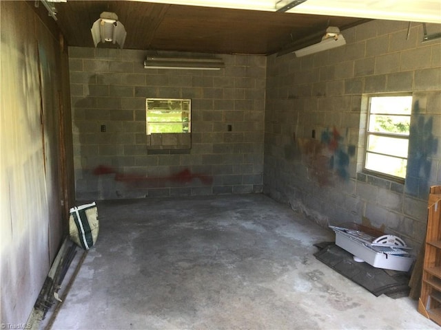 view of basement