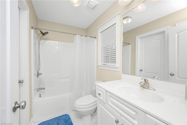 4455 Greystone Place Ct, Winston-Salem, NC 27106 - bathroom with vanity, shower / bath combination with curtain, and tile patterned flooring