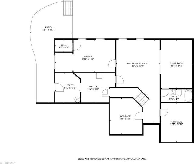4455 Greystone Place Ct, Winston-Salem, NC 27106 - view of floor plan / room layout