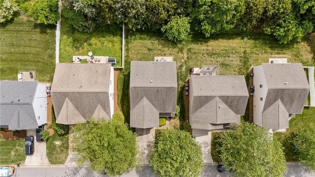 aerial view of residential area