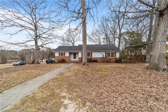 view of ranch-style home