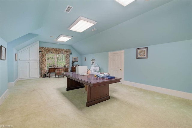4432 Bent Tree Farm Rd, Winston-Salem, NC 27104 - office with vaulted ceiling and light carpet