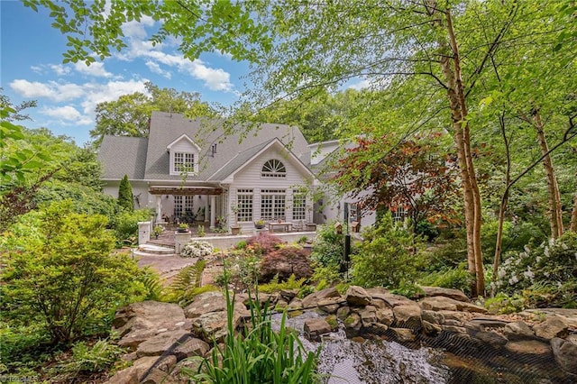 4432 Bent Tree Farm Rd, Winston-Salem, NC 27104 - rear view of property with a patio and french doors