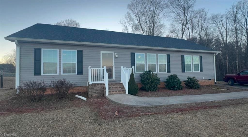 view of ranch-style home