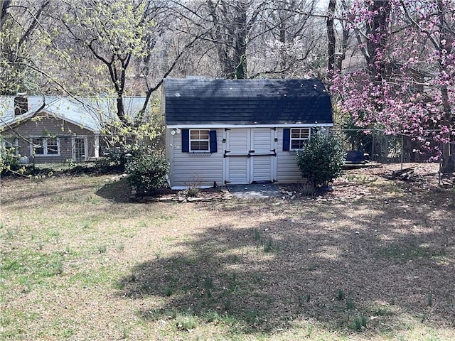 157 Peace Haven Rd N, Winston-Salem, NC 27104 - view of shed featuring fence