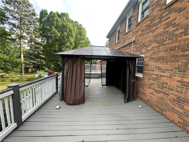 157 Peace Haven Rd N, Winston-Salem, NC 27104 - wooden deck featuring a gazebo
