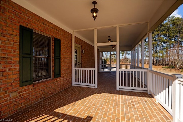 view of patio / terrace with covered porch