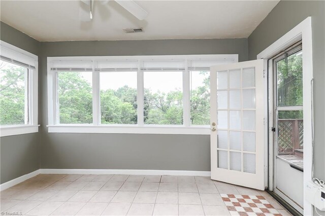 1025 W End Blvd, Winston-Salem, NC 27101 - unfurnished sunroom featuring visible vents and a healthy amount of sunlight