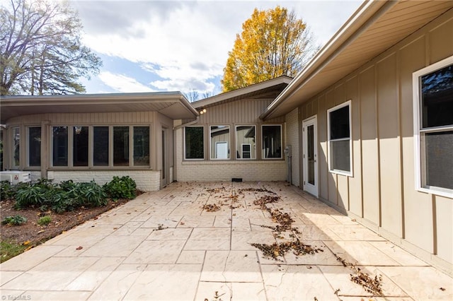 exterior space with a patio