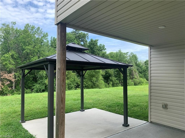 2015 Ram Rd, Greensboro, NC 27405 - view of patio featuring a gazebo
