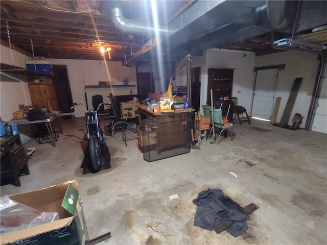 view of basement