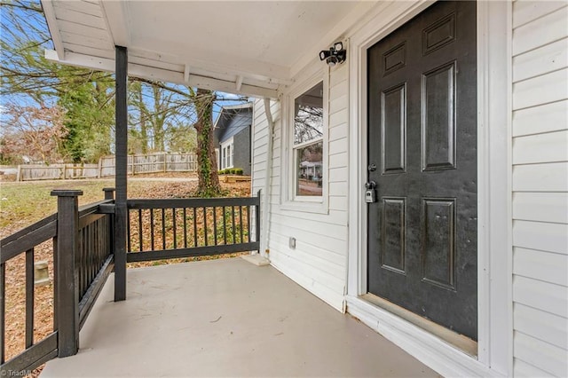 exterior space featuring covered porch