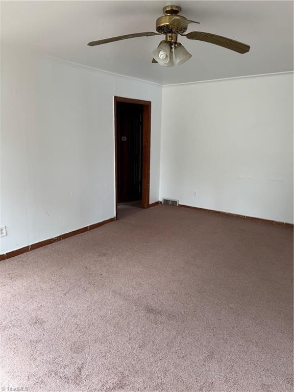 208-210 Long St, Thomasville, NC 27360 - empty room featuring a ceiling fan and carpet flooring