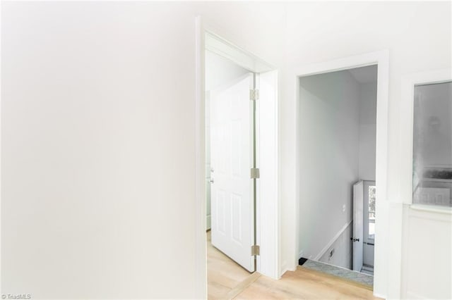 4114 Rose Lake Dr, Greensboro, NC 27407 - hall featuring light wood-type flooring