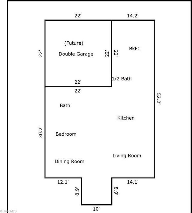 4114 Rose Lake Dr, Greensboro, NC 27407 - floor plan