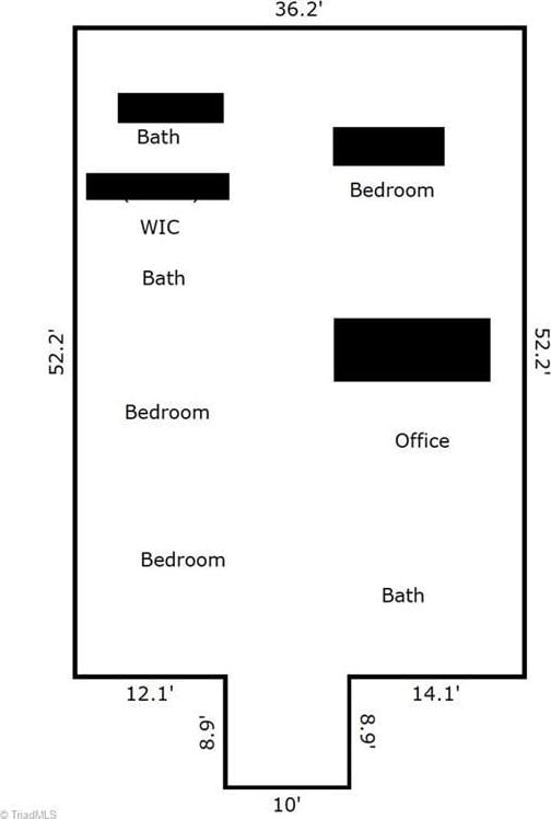 4114 Rose Lake Dr, Greensboro, NC 27407 - floor plan