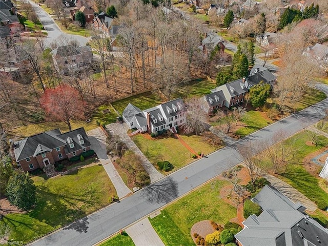 bird's eye view with a residential view