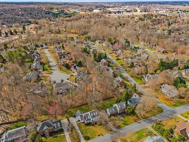 bird's eye view featuring a residential view