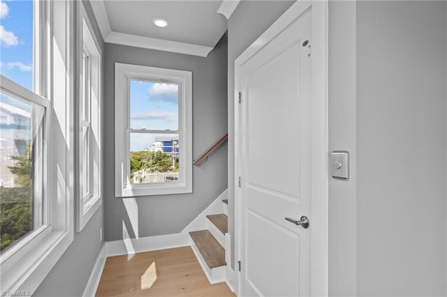 101 Melanie St, Emerald Isle, NC 28594 - interior space with light wood-type flooring, baseboards, and recessed lighting
