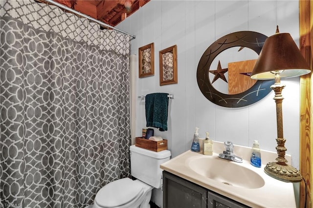 8194 Brotherstwo Rd, Colfax, NC 27235 - full bathroom with vanity and a shower with shower curtain