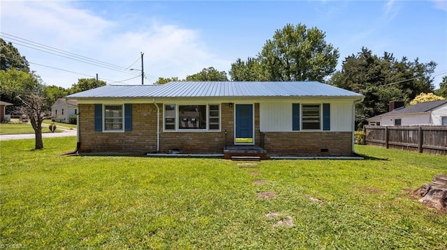 626 State Ave, High Point, NC 27262 - ranch-style house with stone siding and a metal roof