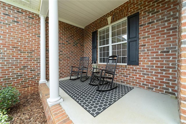 view of patio with covered porch