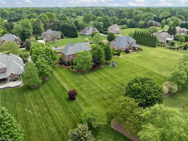 birds eye view of property featuring a residential view