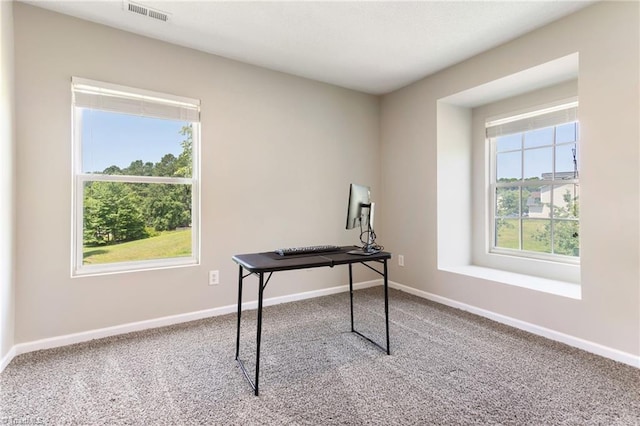 3602 Turquoise Dr, Durham, NC 27703 - carpeted office with plenty of natural light and baseboards