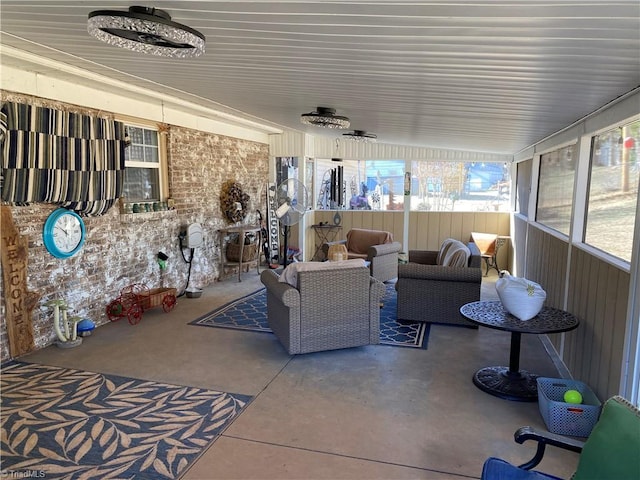 view of patio with an outdoor hangout area