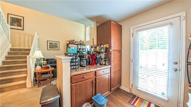 104 Tilleys Grove Dr, Kernersville, NC 27284 - bar area with stairs