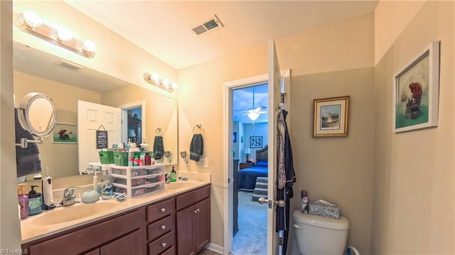 104 Tilleys Grove Dr, Kernersville, NC 27284 - full bath featuring double vanity and ceiling fan
