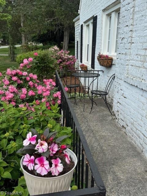 view of balcony