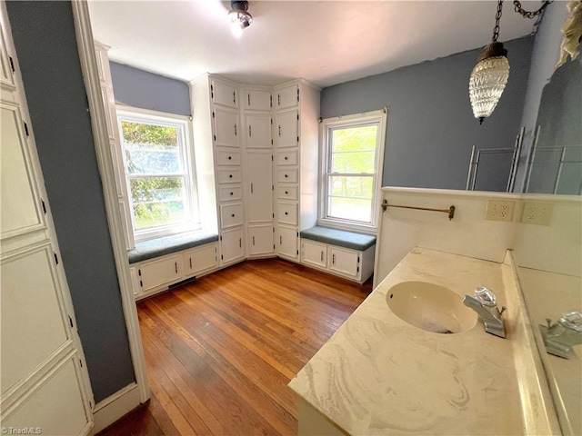 1716 US Highway 220, Stokesdale, NC 27357 - bathroom with wood finished floors and vanity