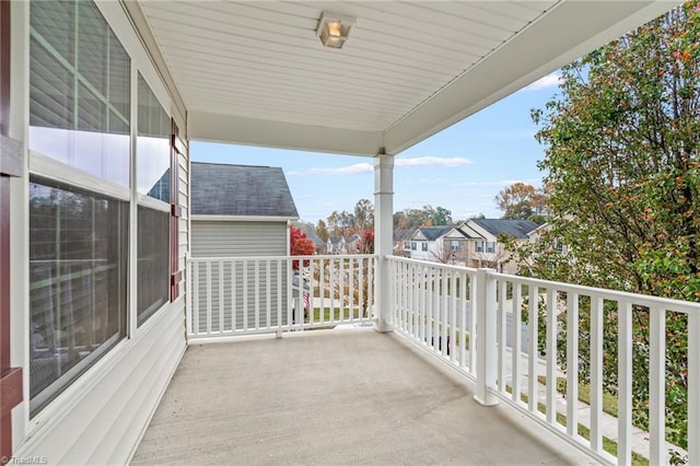 view of balcony