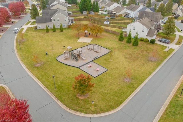 4887 Old Towne Village Cir, Pfafftown, NC 27040 - birds eye view of property featuring a residential view
