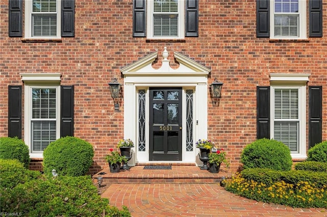 5001 Edinborough Rd, Greensboro, NC 27406 - view of exterior entry featuring brick siding