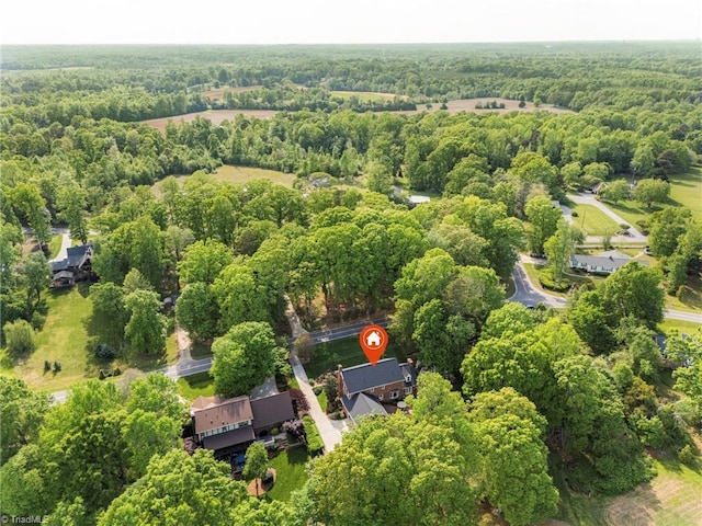 5001 Edinborough Rd, Greensboro, NC 27406 - drone / aerial view featuring a forest view