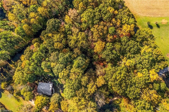 aerial view with a rural view