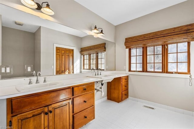 bathroom featuring vanity